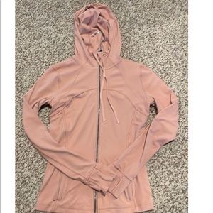 Lululemon Define Jacket size 6 color Pink Puff with hoodie.